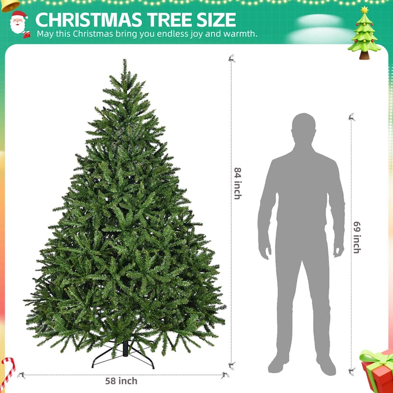 GDFStudio - Ethan Guide to the Elegant 7ft Artificial Christmas Tree - Green