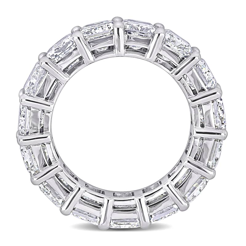 Miadora 15 3/4ct TDW Radiant Cut Diamond Full Eternity Ring in 18k White Gold