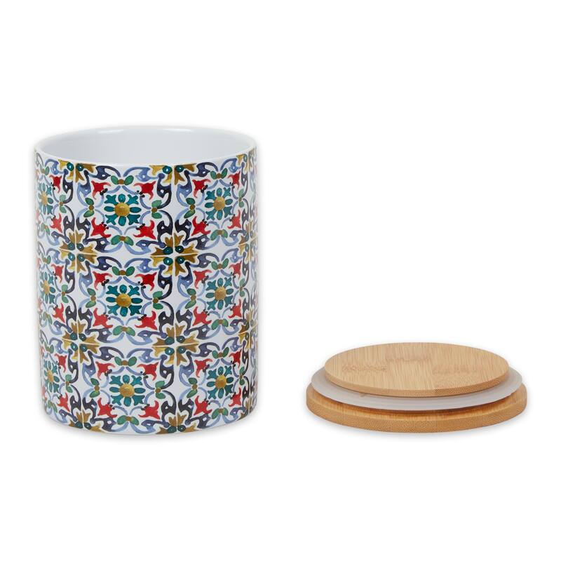 Portuguese Tile Ceramic Canister (Set of 3)