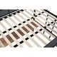 preview thumbnail 7 of 13, Black Full Size Metal Stell Loft Bed with Desk, Shelves, Noise-free Wood Slats and Comfortable Textilene Guardrail