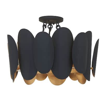 Minka Lavery 1417 Vailen 7 Light 20" Wide Semi-Flush Ceiling Fixture