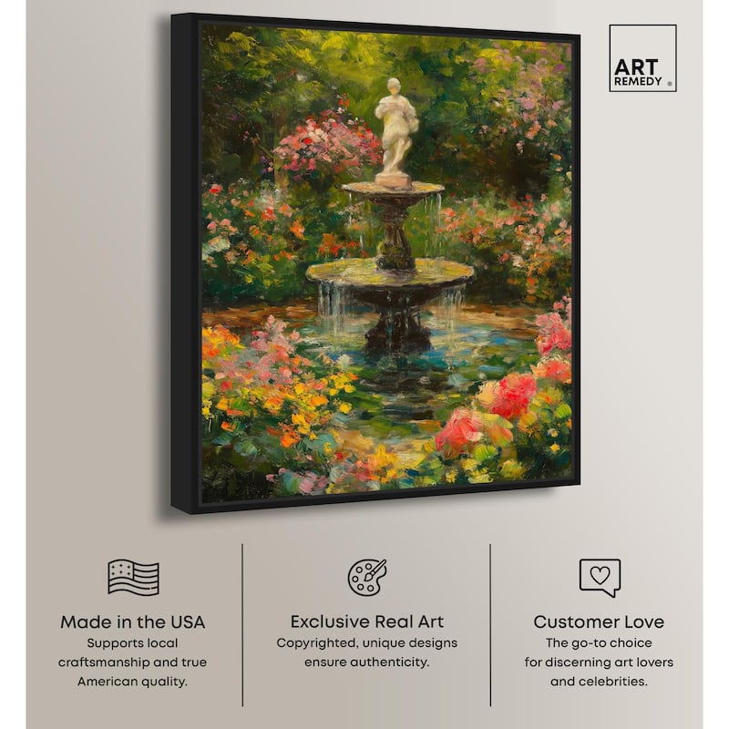 Poured Peace Canvas by Art Remedy