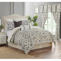 4 Piece Audrey Floral Comforter Set Overstock 32472513