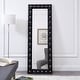 preview thumbnail 2 of 9, Elegant Crystal Tufted Full-Length Vanity Mirror - 63"x22" - Versatile Hanging or Leaning Mirror for Bedroom & Dressing Room
