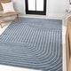 preview thumbnail 26 of 24, JONATHAN Y Anders High-Low Modern Scandinavian Arch Stripe Monotone Ivory Indoor/Outdoor Rug