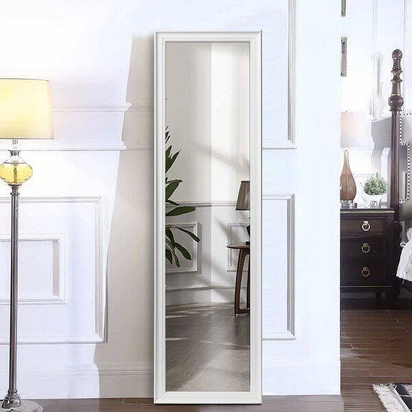 Modern Thin Framed Full-Length Mirror Floor Mirror With ...