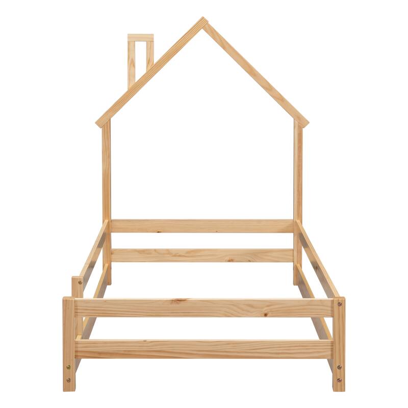 Twin Size Wood bed with Fences