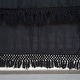 preview thumbnail 5 of 4, Rizzy Home Tatum Solid Crib Skirt Black - 26" X 51" Black