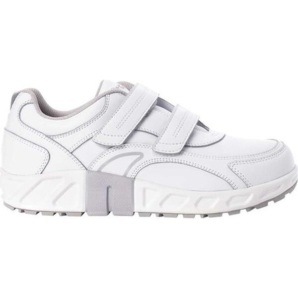hook and loop white sneakers