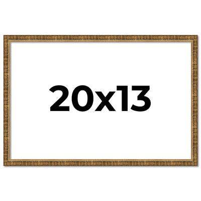 20x13 Frame Gold Picture Frame - Complete Modern Photo Frame Includes
