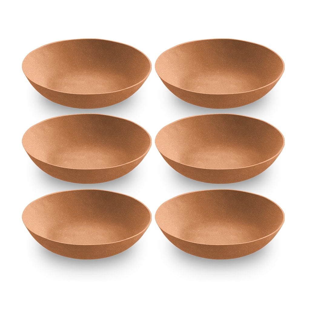 Abode Homewares Planta Low Bowl - Matte Terracotta - 9" - Set of 6