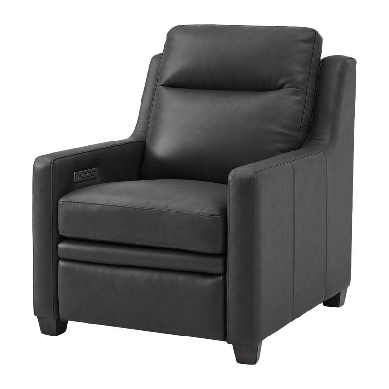 Genuine Leather Recliner Sofa 33" Triple-Motor Power Zero-Wall Reclining Couch with USB&USB-C Port