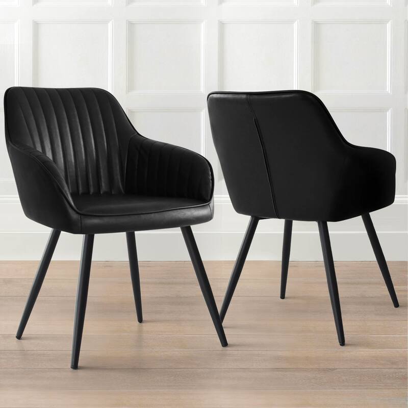 Upholstered Side Chair with Arms (Set of 2)