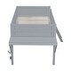 preview thumbnail 12 of 26, Twin/Full Size Wood Gaming Loft Bed with Desk and LED,Grey