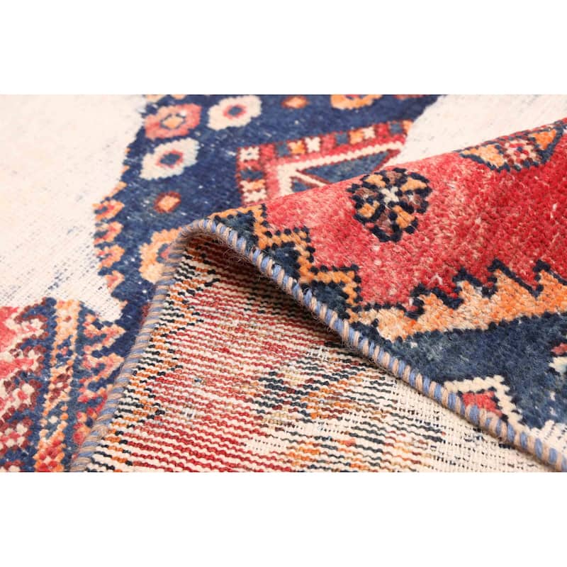ECARPETGALLERY Hand-knotted Antalya Vintage Red Wool Rug - 3'10 x 5'11
