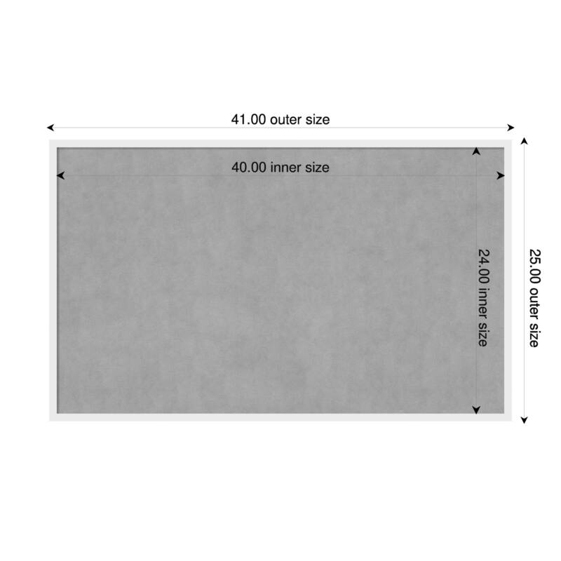 Amanti Art Incline Black Framed - 41 x 25 in - Incline White