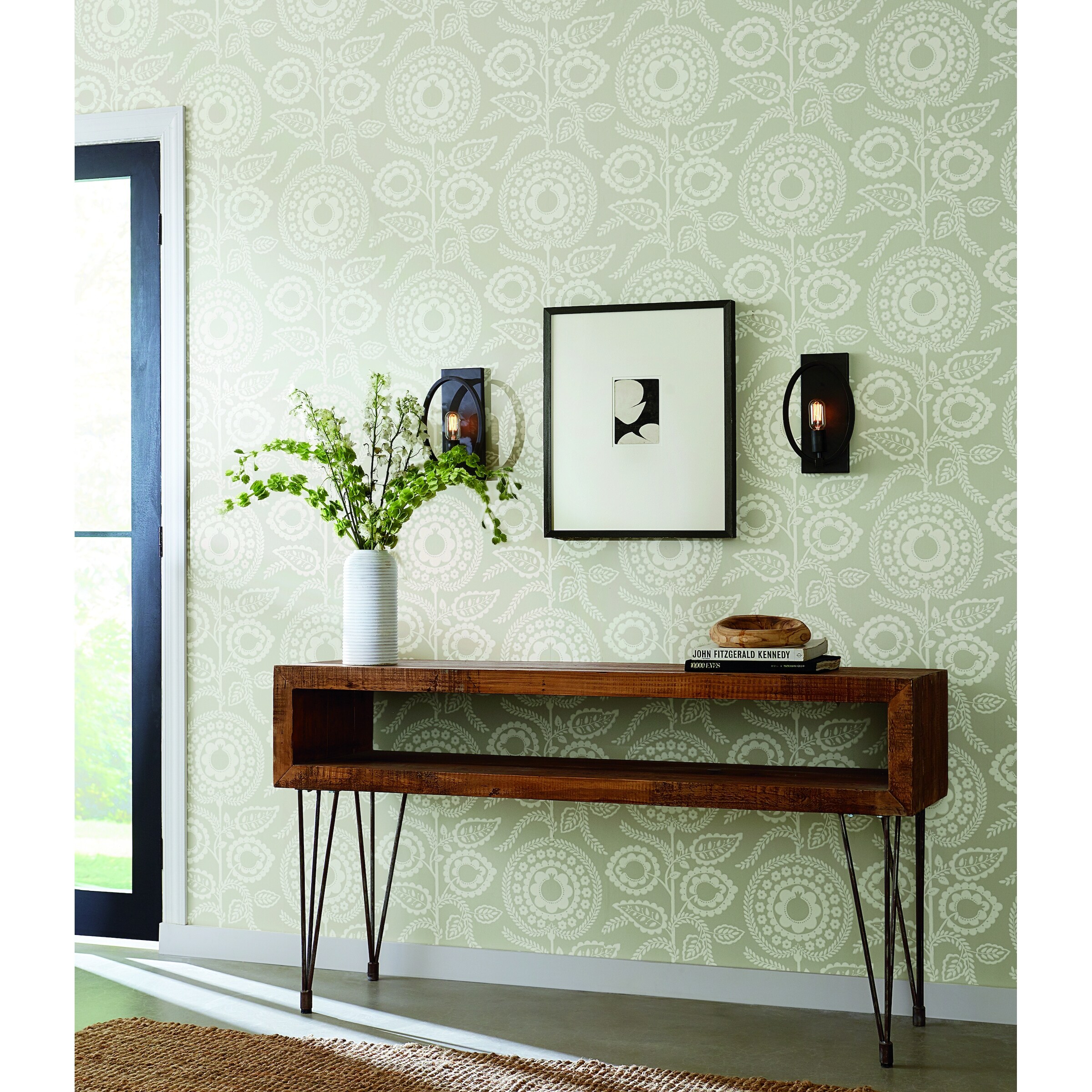 Shop Jackson Pomegranate Bloom Off White Wallpaper Overstock