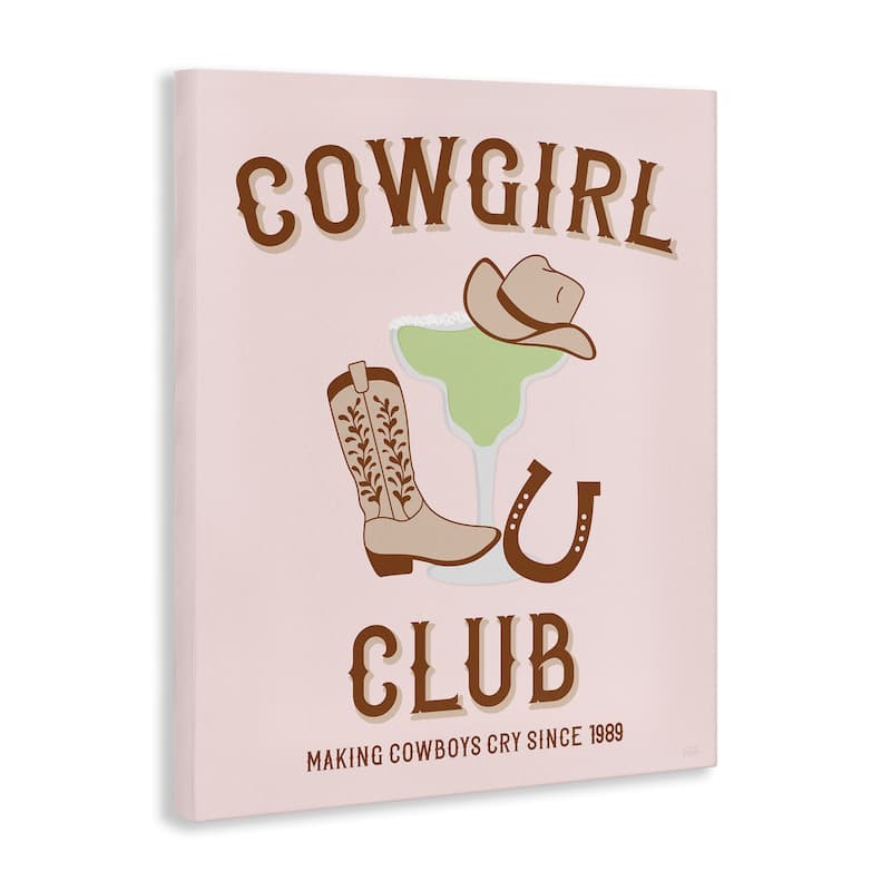 Stupell Cowgirl Club Accessories Canvas Wall Art Design By Natalie Carpentieri