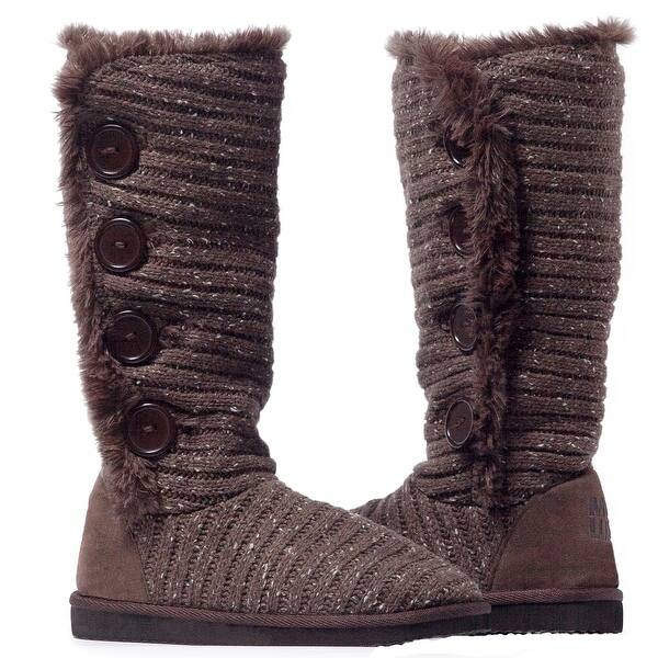 Shop Muk Luks Malena Women S Crotchet Knit Sweater Winter Boots