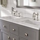preview thumbnail 4 of 5, Artemis 48" Gray DS Bath Vanity with Carrara Style Man-Made Stone Top - 48