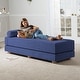 preview thumbnail 33 of 77, Jaxx Artemis Daybed Queen Size Convertible Sleeper Navy