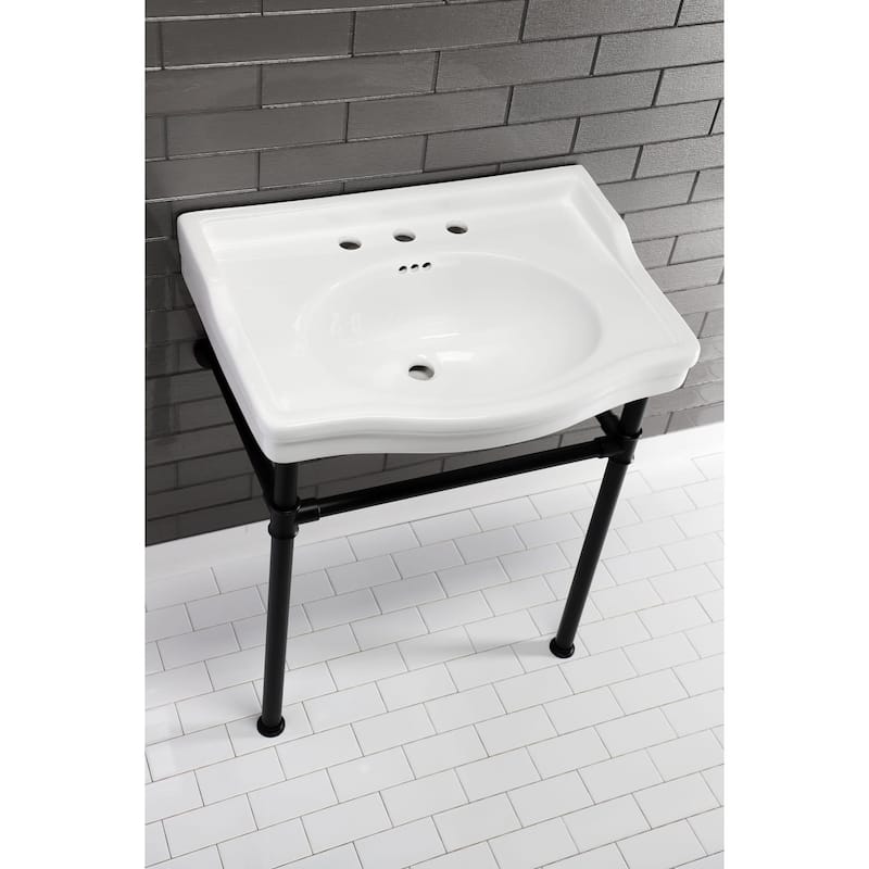 Kingston Brass Victorian 30" Wide Ceramic Console Sink