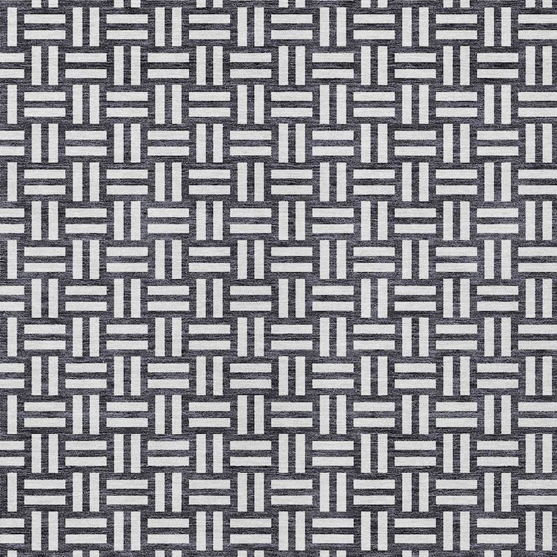HomeRoots Geometric Transitional Rectangle Outdoor Rug