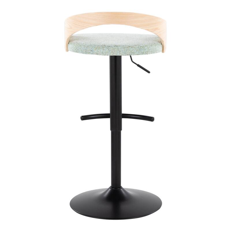 Carson Carrington Stavanger Adjustable Bar Stool with Rounded T Footrest (Set of 2)
