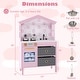 preview thumbnail 2 of 18, Gymax Kids Play Kitchen w/2 Stoves Rotation Knobs Faucet Sink