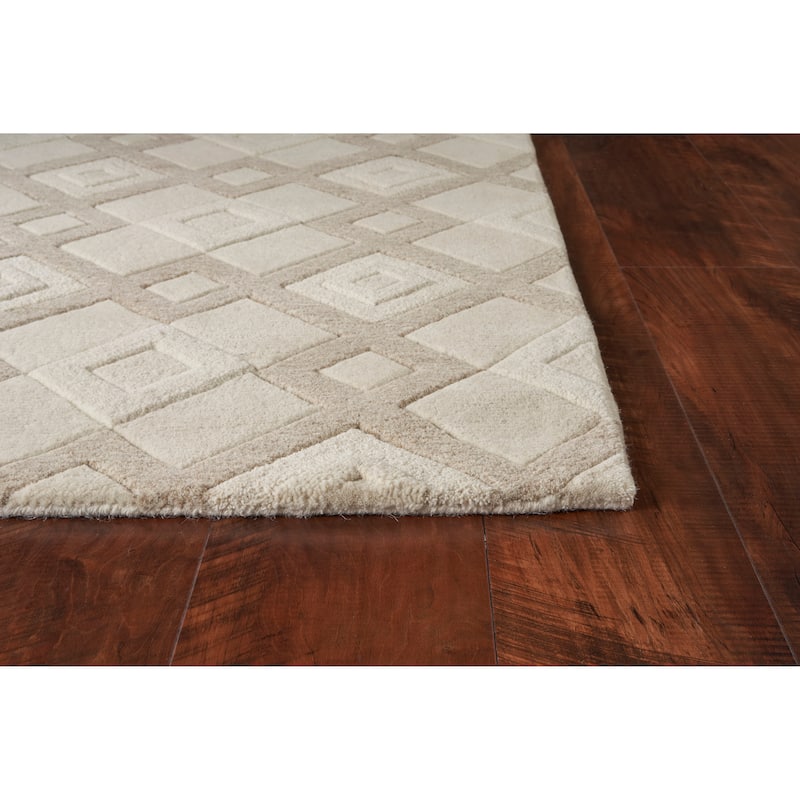 Carson Carrington Kuelbo Hand-tufted Wool Geometric Rug