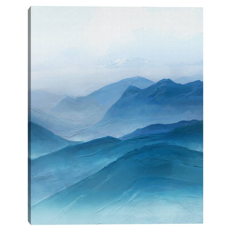 Misty Blues by Studio Arts Canvas Art Print