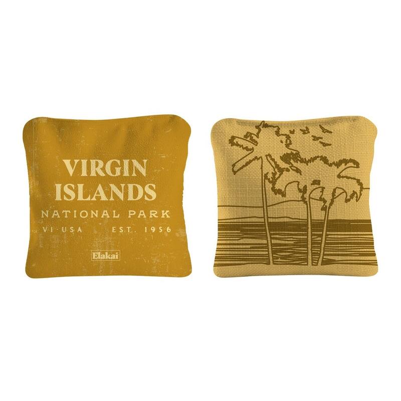 Virgin Islands National Park Dual Sided Pro Cornhole Bags (Set of 4)