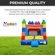 preview thumbnail 2 of 3, Pogo Bounce House Crossover Kids Inflatable Bounce House with Blower, Building Block Jumper