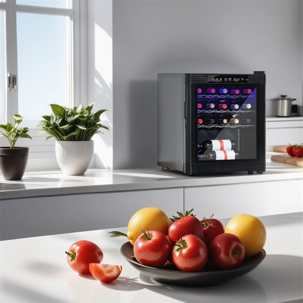 Wine Cooler Beverage Fridge Wine Cellar w Digital Temperature Control