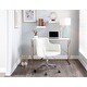 preview thumbnail 14 of 28, Silver Orchid Sala Desk in Metal & Wood