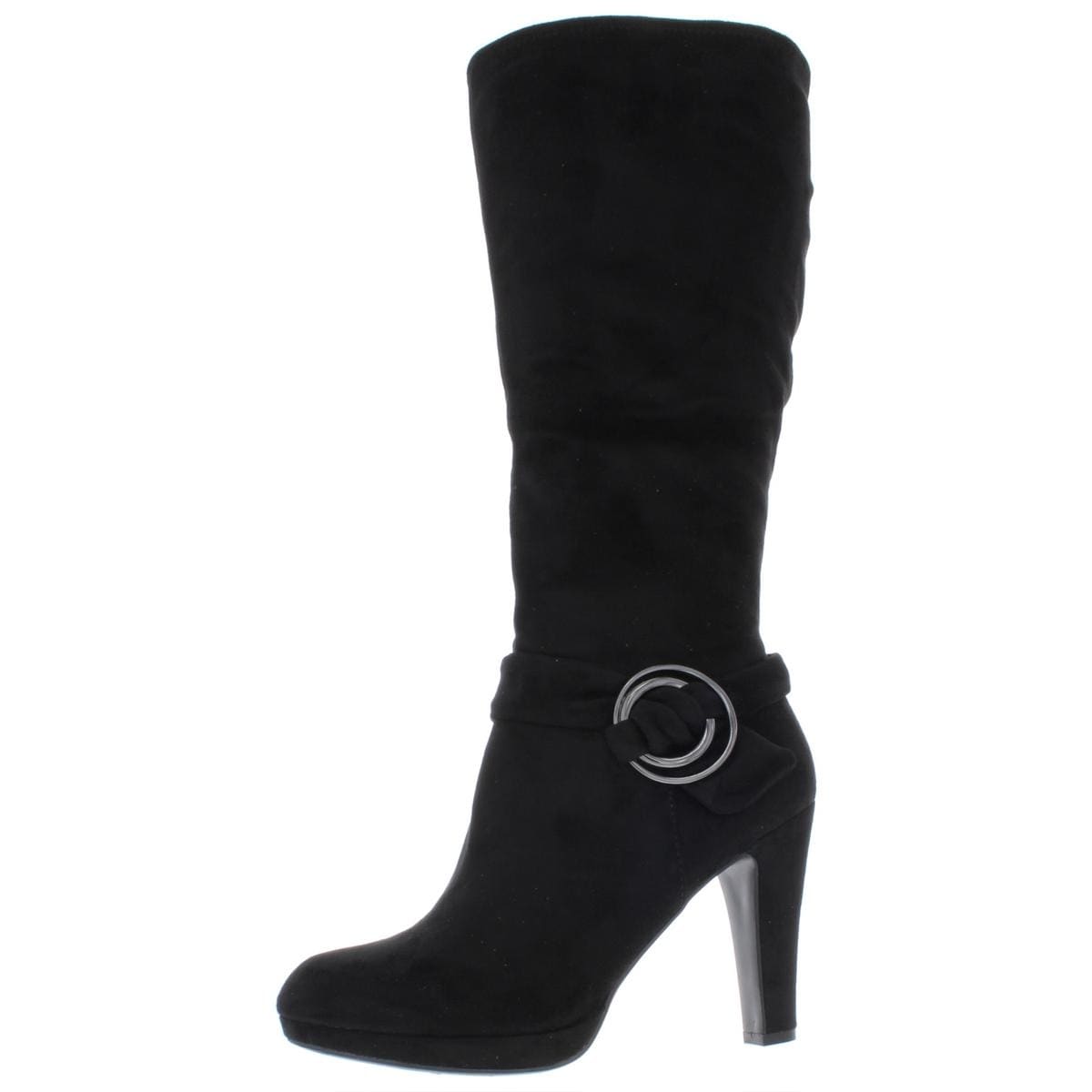 impo black suede boots