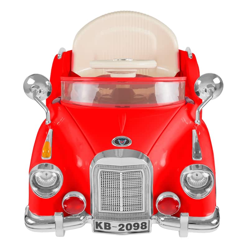Toy Car Ride On, Classic Car Coupe With Remote Control & Sound by Lil' Rider (Red)