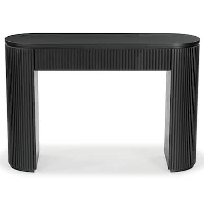 SAFAVIEH Couture Rikki Fluted 1 Drawer Wood Console Table - 48"W x 15"D x 32"H