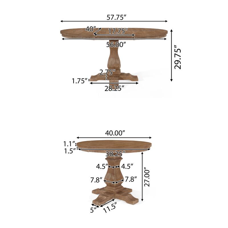 Regina Wood Dining Set by Christopher Knight Home