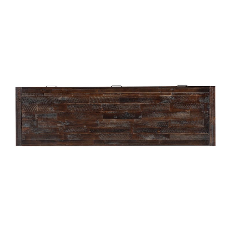 63.8" Retro Distressed TV Stand with 6 Drawers and 3 Shelves for TVs Up to 65"