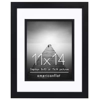Picture Frame with Decorative Inner Mat Accent & Glass