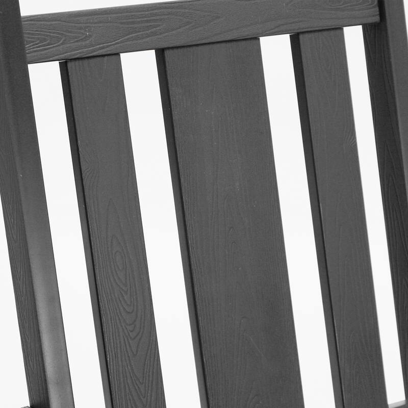 Eco-Friendly Plastic Outdoor Adirondack Rocking Chairs For Porch Set of 2