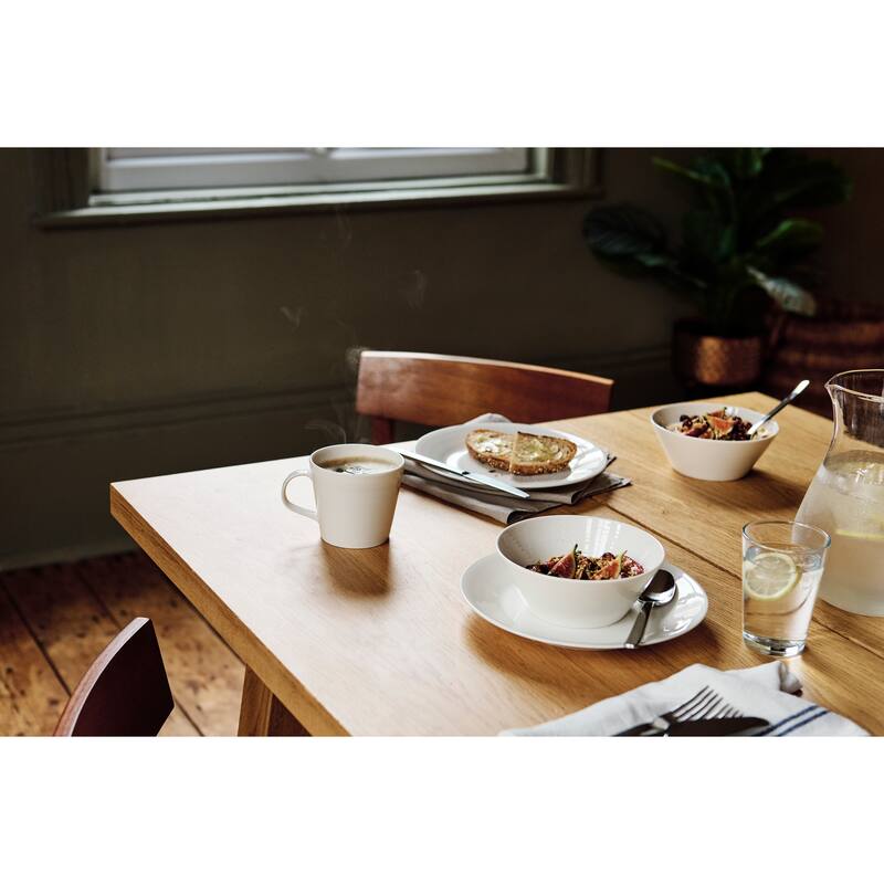 Royal Doulton 1815 Pure Dinnerware Set White, 12 Piece Set