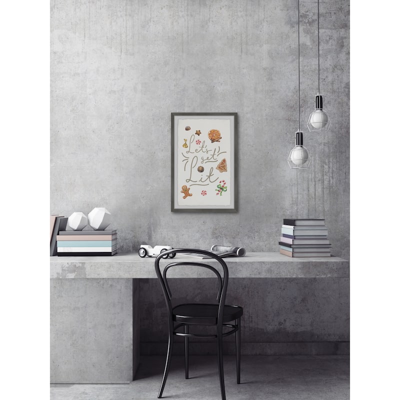 'Get Lit' Framed Painting Print