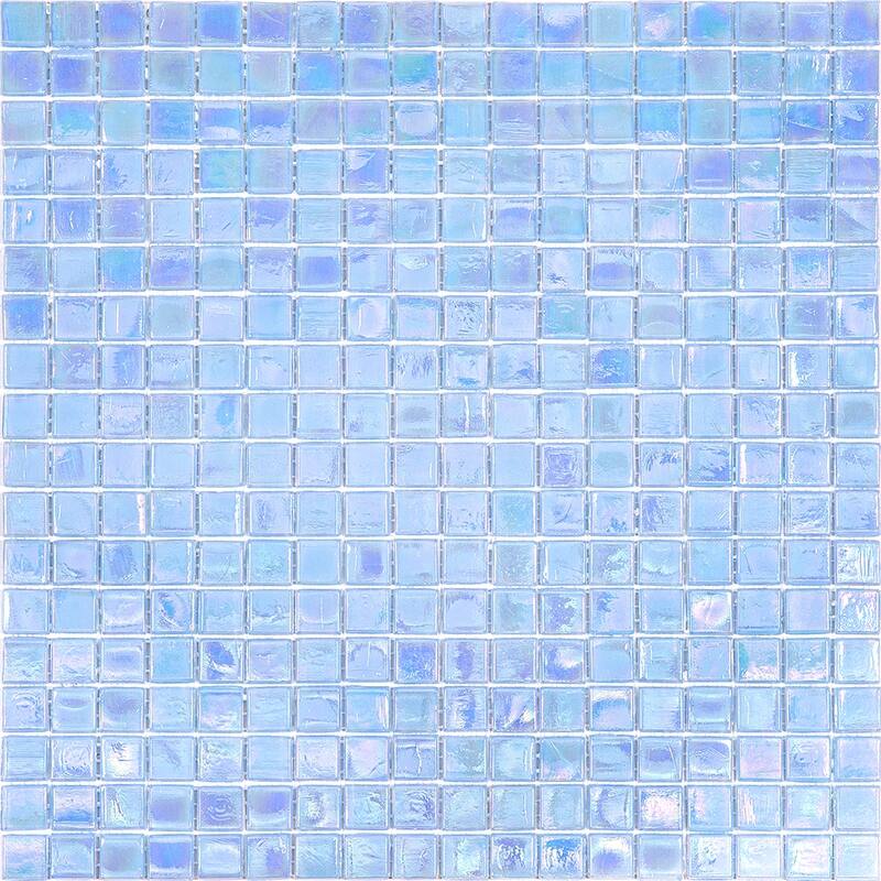 Apollo tile 12" x 12" Skosh Glossy Light Sky Blue Glass Tile (18.69 sq ft/case) - 20 Pack