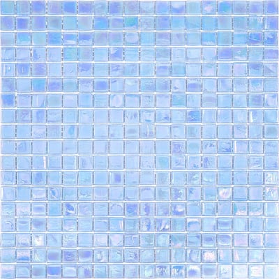 Apollo tile 12" x 12" Skosh Glossy Light Sky Blue Glass Tile (18.69 sq ft/case) - 20 Pack