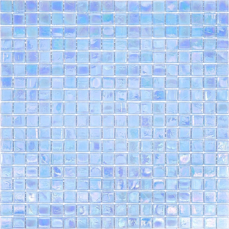Apollo tile 12" x 12" Skosh Glossy Light Sky Blue Glass Tile (18.69 sq ft/case) - 20 Pack