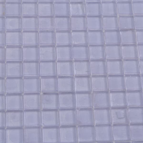 slide 2 of 3, Apollo tile 12" x 12" Skosh Glossy Floral Purple Glass Tile (18.69 sq ft/case) - 20 Pack