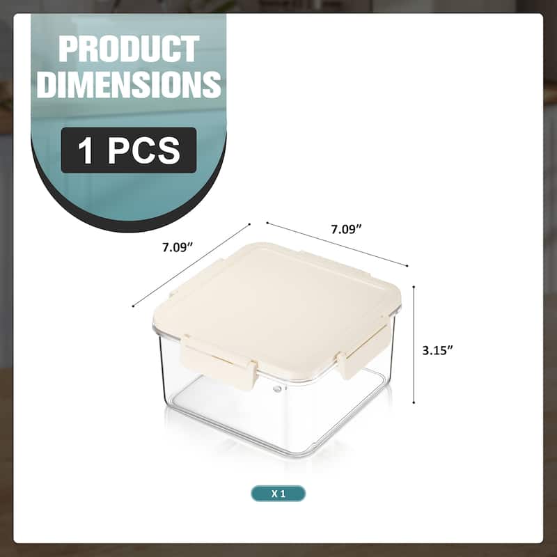 Sorbus Airtight Food Storage Container, Clear Stackable Canister for Pantry, Rice, Pasta, Cereal & Snacks