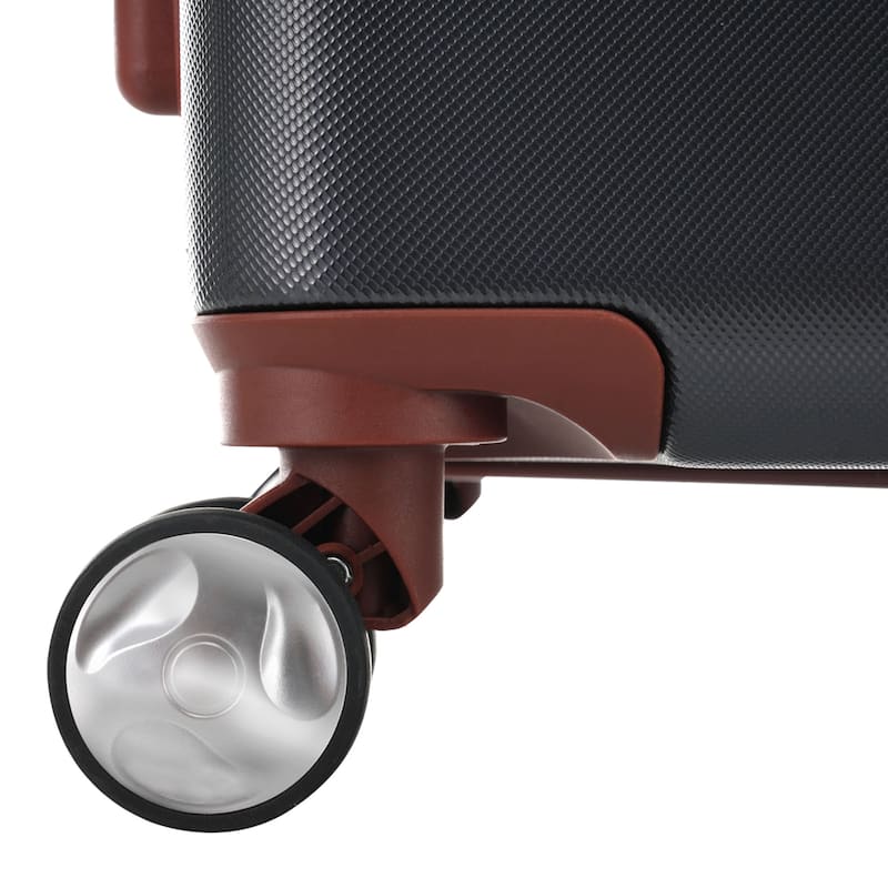 3-Piece, 28-Inch Vintage Hard-Shell Luggage Lightweight Luggage with Swivel Wheels and TSA Lock, for Boarding Travel, Black